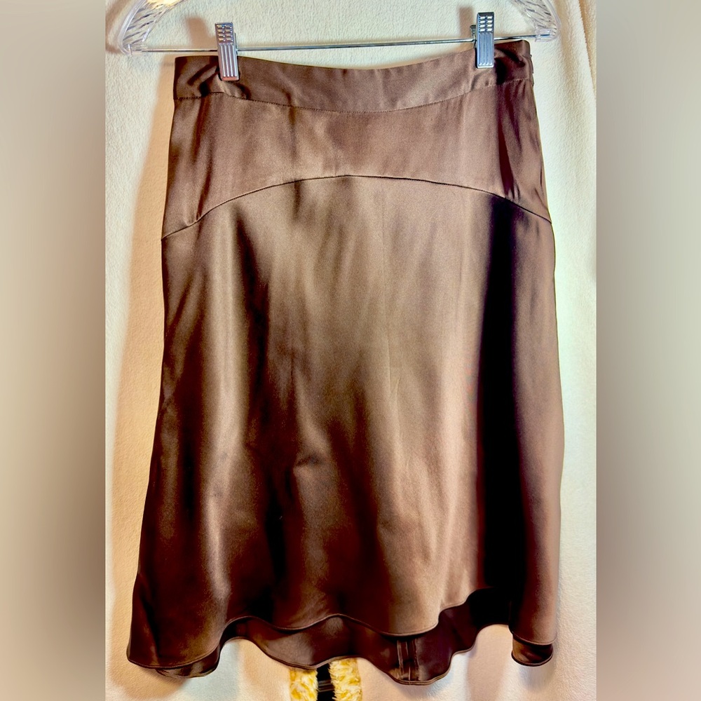 Banana Republic Brown Asymmetrical A-Line Skirt